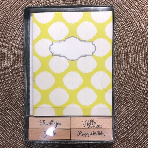 Notecard & Wood Stamp Set - Picture 1 of 2